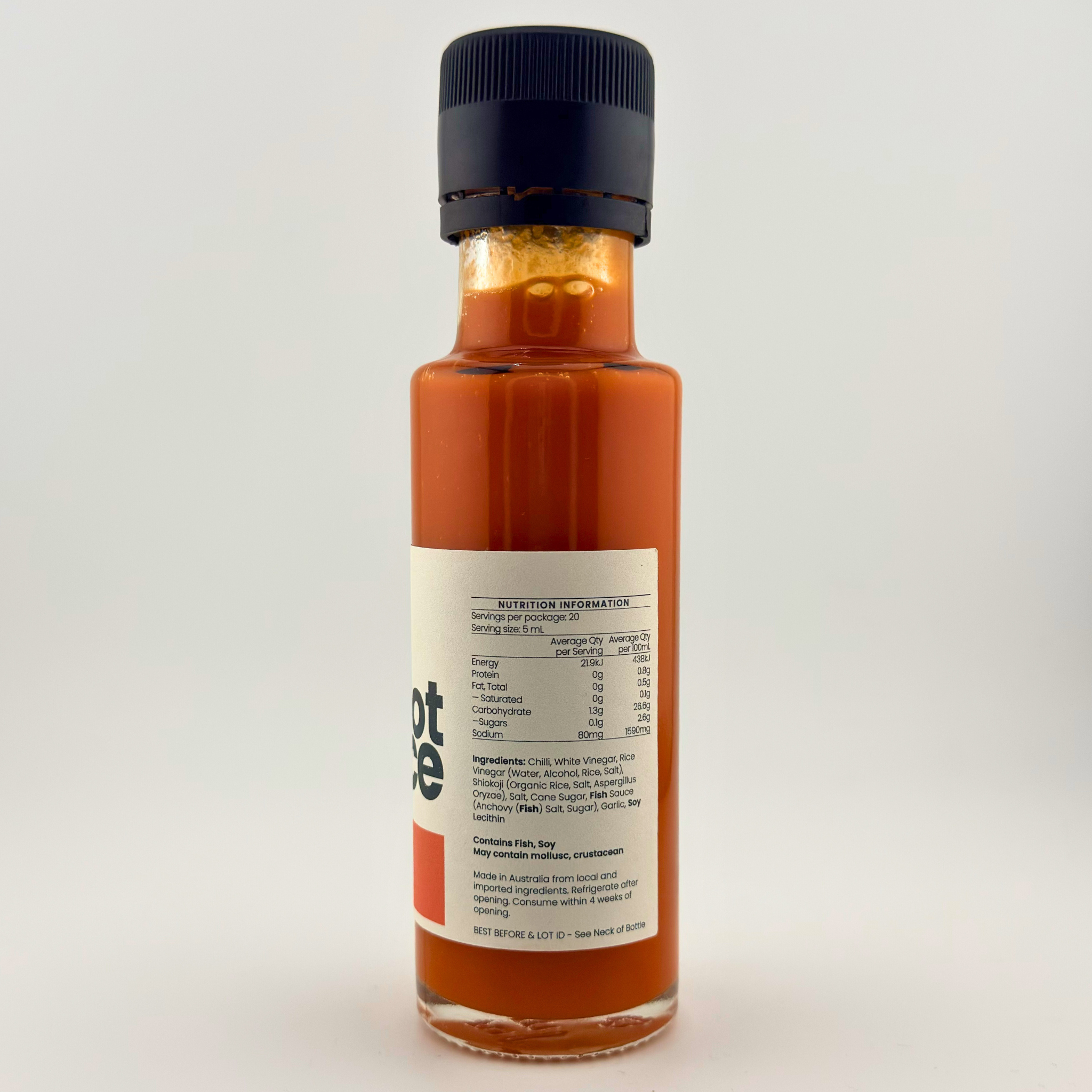 Bottle of POCo Hot Sauce Adelaide